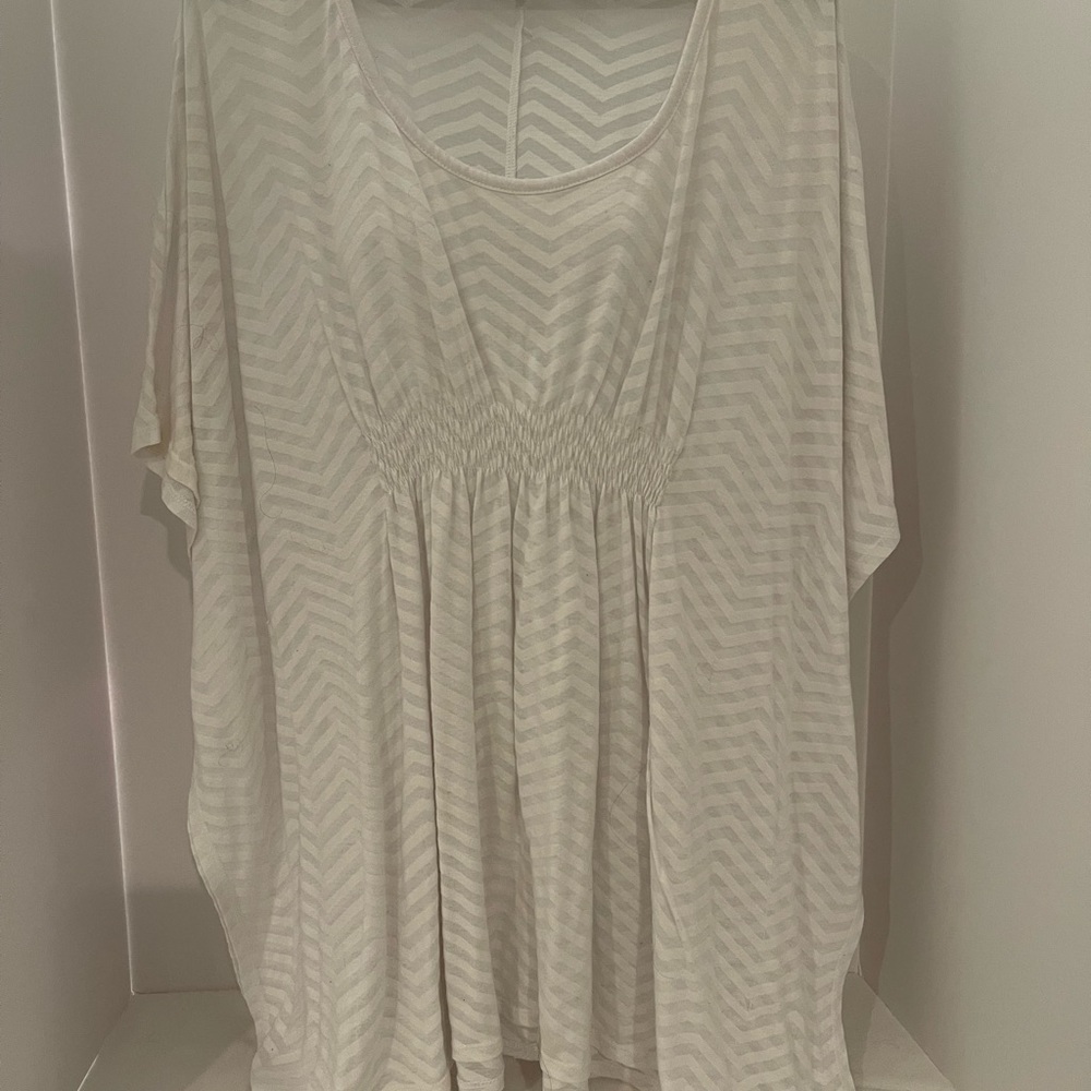 White beach cover up